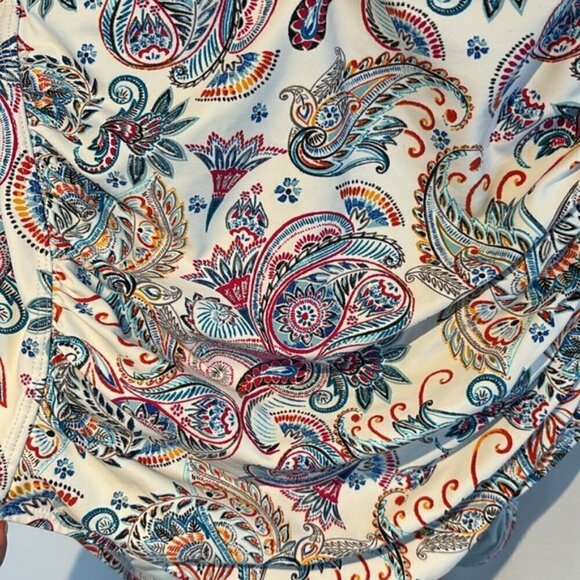 Nip Tuck Amanda Paisley one-piece bathing suit/swim suit size US 8 - Picture 12 of 12